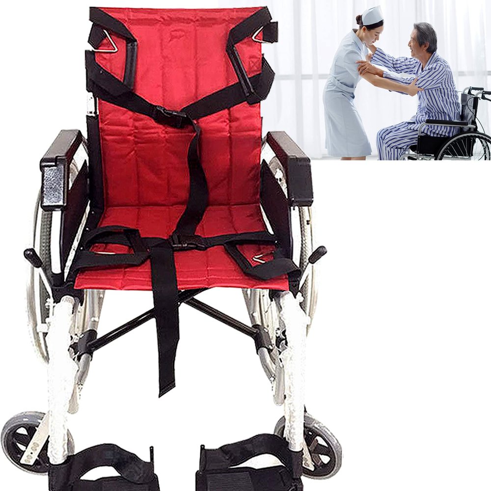 DBMGB Wheelchair Seat Belt, Emergency Evacuation Chair Multifunction Lift Sling Transfer Belt for Seniors, Bedridden and Disabled, Comfort Wheelchair Cushion - Elderly Transfer Helper