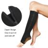 Zipper Compression Socks, Nylon Open Toe Leg Shaping Socks for Women, for Leg Shaping and Slimming, Ankle Compression(L/XL-Black) view 4