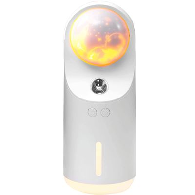 ZQDMYT Portable Spray Humidifier300ml Cool Mist Diffuser Mute HumidificationDream Projector and Warm Night LightCreative Gift