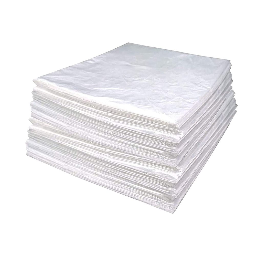 XJZHANG 50PCS Plastic Sheeting, Sauna Blanket Liners for Body Wrap Used Inside a Far Infrared Sauna Blanket, 43"x83" PVC, Plastic Sauna Bags Side Opening