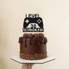 Level 30 Unlocked Cake Topper 30th Birthday Cake Topper Video Game Controller Theme Cake Decorations Party Supplies view 3