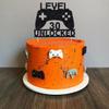 Level 30 Unlocked Cake Topper 30th Birthday Cake Topper Video Game Controller Theme Cake Decorations Party Supplies view 4