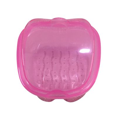 LILIYUAN Denture Bath Case Cup Box Holder Storage Container with Strainer Basket for Travel Cleaning