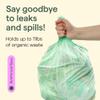 Compostable Caddy Liners - 9.8L Capacity Food Waste Bags, Thick Food Caddy Bags, Durable Food Waste Caddy Bin Liners - Biodegradable Food Waste Bags, 100 PCS Compost Bags, Food Bin Bags view 3