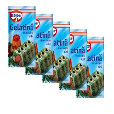 Dr. Oetker Finely Grated Clear Gelatine 10g [Pack of 5]