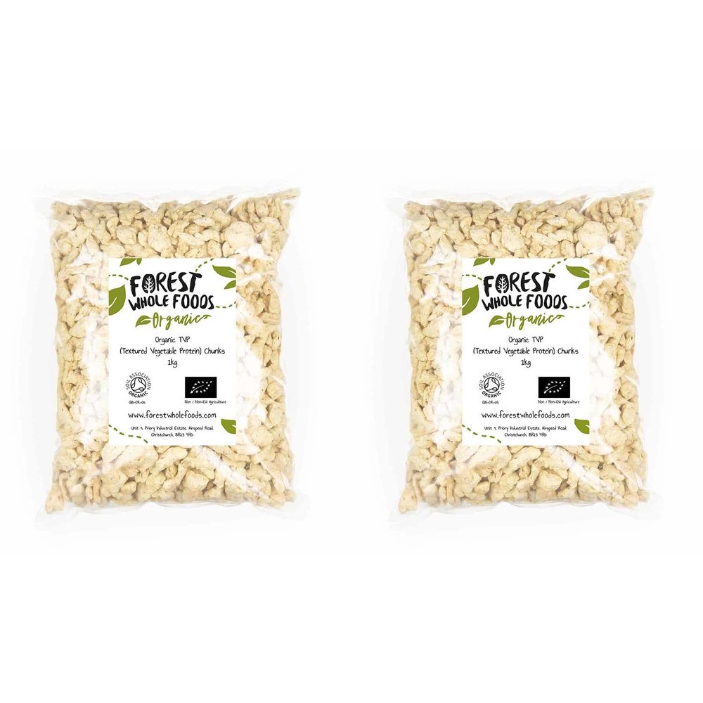 Organic TVP (Textured Vegetable Protein) Chunks - Forest Whole Foods (2kg)