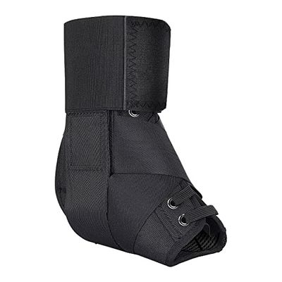 QSCTYG Ankle Support 1PCS Sports Ankle Support Frame Fixed Support Compression Anti-sprain Ankle Socks Basketball Football Protective Gear (Color : TH15976-BK, Size : M)