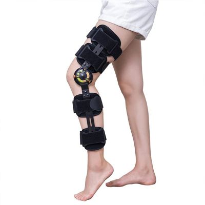 TSUSF Hinged ROM Knee Brace Orthopedic Hinged Knee Brace Support, Adjustable Knee Joint Splint ROM Knee Orthosis Immobilizer Stabilizer Arthritis Ligament Injury Protector