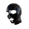 100% Latex Hood Rubber Unisex Mystic Pure Black Hood 0.4mm Size XXS-XXL,Black,S view 1