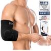 BLACKROX LUMIOROX Elbow Support for Men and Women Bodybuilding Sports Fitness Silicone Pad Left Right Double-Sided Compression Strength Sports Elbow Bandage (S, Black) view 1