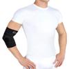 BLACKROX LUMIOROX Elbow Support for Men and Women Bodybuilding Sports Fitness Silicone Pad Left Right Double-Sided Compression Strength Sports Elbow Bandage (S, Black) view 4
