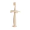 Mushie Silicone Training Toothbrush, for Infants and Toddlers, Suction Base for Easy Storage & Training, Material: Food Grade Silicone, Star Design (Shifting Sand) view 1