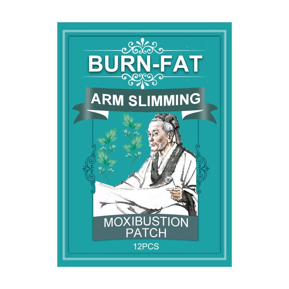 12Pcs Fat Sticker Traditional Ergonomic Cutout Herbal Extracts Burn Fat Arm Slimming Patch for Daily Life Valentine's Day/Mother's Day/Wedding/Anniversary/Party/Graduation/Christmas/Birthday Gifts