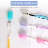 Cyrank Silicone Toothbrush Cover Travel, Toothbrush Cover Portable Travel Toothbrush Covers Toothbrush Head Protectors for Home(Pink) view 4