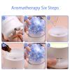 100ML Essential Oil Diffuser Mini Humidifiers, 2 Mist Modes and Auto Shut-Off, Silence Night Light for Bedroom,Baby Room,Spa (Hydrangea-Blue) view 3