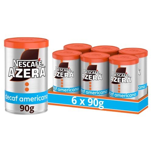 NESCAF Azera Americano Decaff Instant Coffee 90g (Pack of 6) (Packing May Vary)