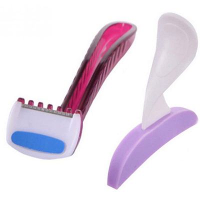 Danlai Straight Shape Bikini Trimmer Sexy Female Pubic Hair Removal Shaving Stencil Privates Shape Secret Intimate Tools Kit