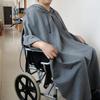 Mierty Wheelchair Cover Thermal Hooded Cape Wheelchair Blanket Hooded Large Warm Shawl for Disabled Senior Elderly 115130cm view 2