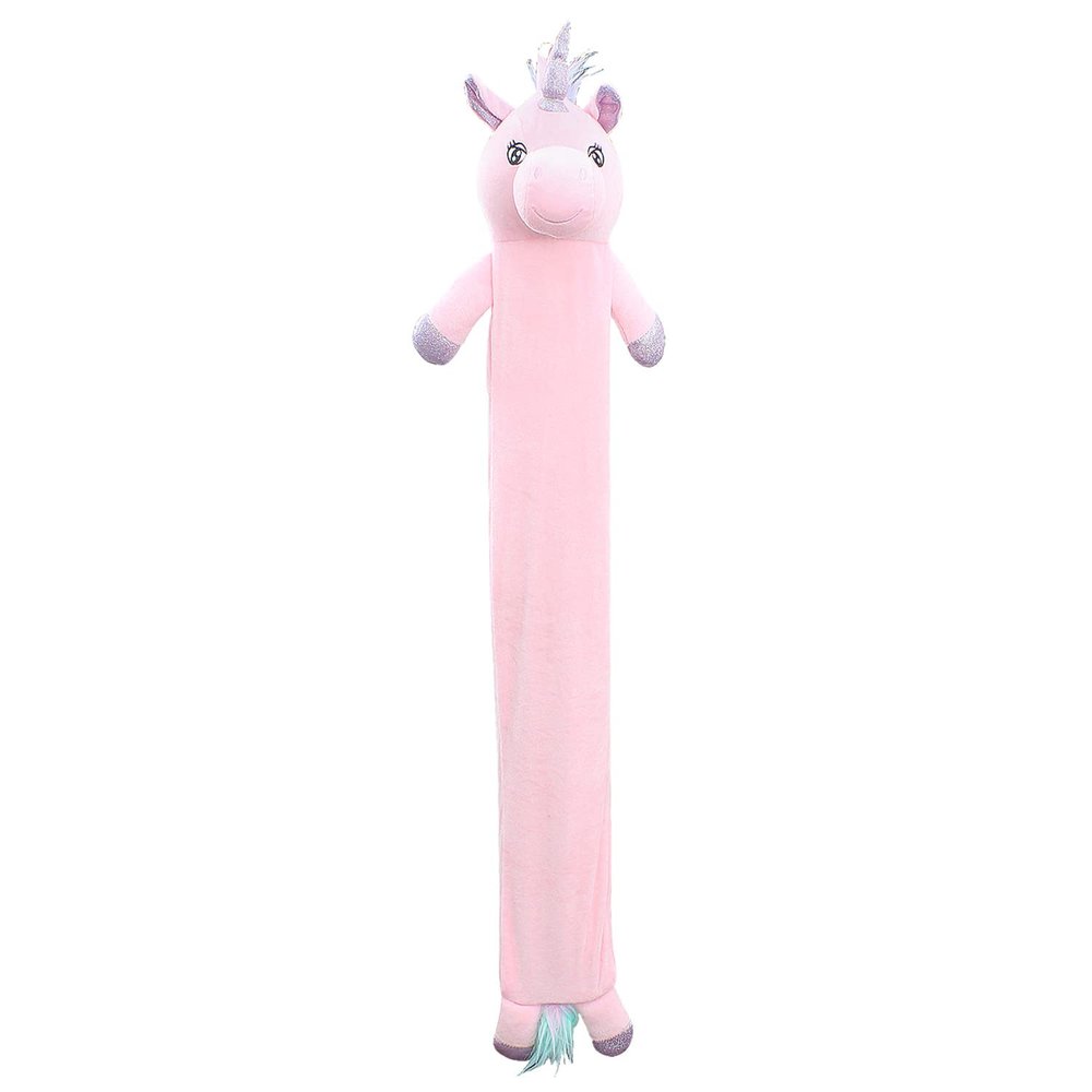 2L Long Hot Water Bottle with Plush Cover - Leakproof Large Hand & Feet Warmer for Kids - Cute Cuddly Animal Heating Pad for Children with Removable Washable Cover - 90cm, Unicorn