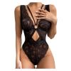 Cocila Sexy Lingerie Bodysuit for Women Plus Size Lace Teddy Mini Babydoll Bodysuit One Piece Mesh Sheer Lingerie Underwear Sleepwear S-3XL view 1