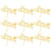 10 Pcs Acrylic Happy Valentine's Day Cupcake Dessert Cake Topper Decor For Valentine Anniversary Wedding Party Decorations view 1