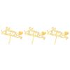 10 Pcs Acrylic Happy Valentine's Day Cupcake Dessert Cake Topper Decor For Valentine Anniversary Wedding Party Decorations view 3