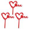10 Pcs Glitter Love Heart Cupcake Toppers For Valentine's Day Decoration Wedding Party Decoration view 4