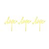 10 Pcs Acrylic Love Cupcake Dessert Cake Topper Decor For Valentines Day Party Decorations, Wedding Anniversary Party Decorations, Photo Prop view 3