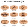 Personalised Beard Brush for Men, Engraved Name Boar Bristle Beard Brush for Dad Husband Boyfriend Groomsmen, Personalised Gifts for Father's day, Valentine's Day, Birthday, Wedding view 2