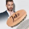 Personalised Beard Brush for Men, Engraved Name Boar Bristle Beard Brush for Dad Husband Boyfriend Groomsmen, Personalised Gifts for Father's day, Valentine's Day, Birthday, Wedding view 3