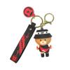 AUGEN Cute Teddy Bear Adorable Charm Red PVC Keychain For Gifting With Key Ring Anti-Rust (Pack Of 1) view 1