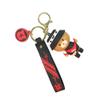 AUGEN Cute Teddy Bear Adorable Charm Red PVC Keychain For Gifting With Key Ring Anti-Rust (Pack Of 1) view 2