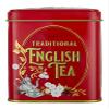 New English Teas Vintage Victorian Tea Tin in Berry-Red with 40 English Breakfast Teabags view 3