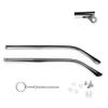 1 Pair Metal Glasses Replacement Glasses Replacement Temple Black Eyeglasses Arms Legs and 3-in-1 Screwdriver (Black Metal Frame Arms) view 1
