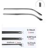1 Pair Metal Glasses Replacement Glasses Replacement Temple Black Eyeglasses Arms Legs and 3-in-1 Screwdriver (Black Metal Frame Arms) view 3