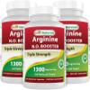 Best Naturals L-Arginine NO Booster Triple Strength 1300 mg Serving 120 Veg Capsules (120 Count (Pack of 3)) view 1