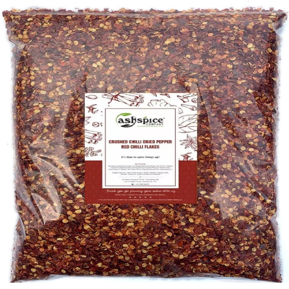 Chilli Flakes Crushed Dried | Red Chilli Flakes Indian Premium Quality 50g-1900g (1900g)