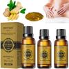 30ML SRTTAN Belly Drainage Ginger Oil, 3PC Natural Herbal Slimming Massage Oil, Slimming Tummy Ginger Oil, Relax Body Massager Organic Ginger Essential Oil for Swelling and Pain Relief view 1