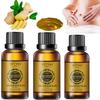 10ML SRTTAN Belly Drainage Ginger Oil, 3PC Natural Herbal Slimming Massage Oil, Slimming Tummy Ginger Oil, Relax Body Massager Organic Ginger Essential Oil for Swelling and Pain Relief view 1