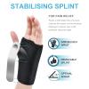 ACWOO Adjustable Wrist Strap Carpal Tunnel Compression Splint Relieves Pain, Sprains, Tendonitis and Joint Pain, Breathable Brace Provides Wrist Support (Left) view 2