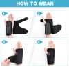 ACWOO Adjustable Wrist Strap Carpal Tunnel Compression Splint Relieves Pain, Sprains, Tendonitis and Joint Pain, Breathable Brace Provides Wrist Support (Left) view 3