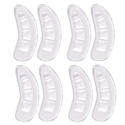 4 Pairs Non-Slip Stickers Anti Slip Heel Pads Heel Shoe Grips Liner Anti- Wear Heel Stickers High Heel Grip Pads High Heel Cushion Pads Flannel Wear-Resistant Stickers Work Running