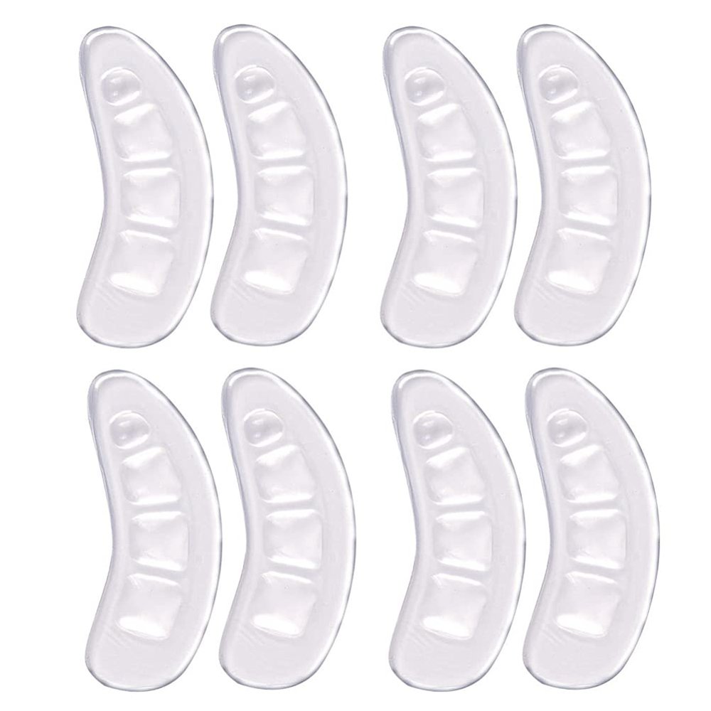 4 Pairs Non-Slip Stickers Anti Slip Heel Pads Heel Shoe Grips Liner Anti- Wear Heel Stickers High Heel Grip Pads High Heel Cushion Pads Flannel Wear-Resistant Stickers Work Running