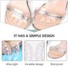 4 Pairs Non-Slip Stickers Anti Slip Heel Pads Heel Shoe Grips Liner Anti- Wear Heel Stickers High Heel Grip Pads High Heel Cushion Pads Flannel Wear-Resistant Stickers Work Running view 3