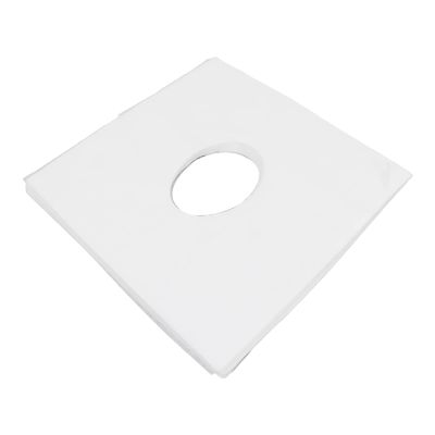 100PCS Disposable Face Cradle Covers for Massage Table, Hygienic Paper Headrest Covers 15.4 x 15.4 inch White