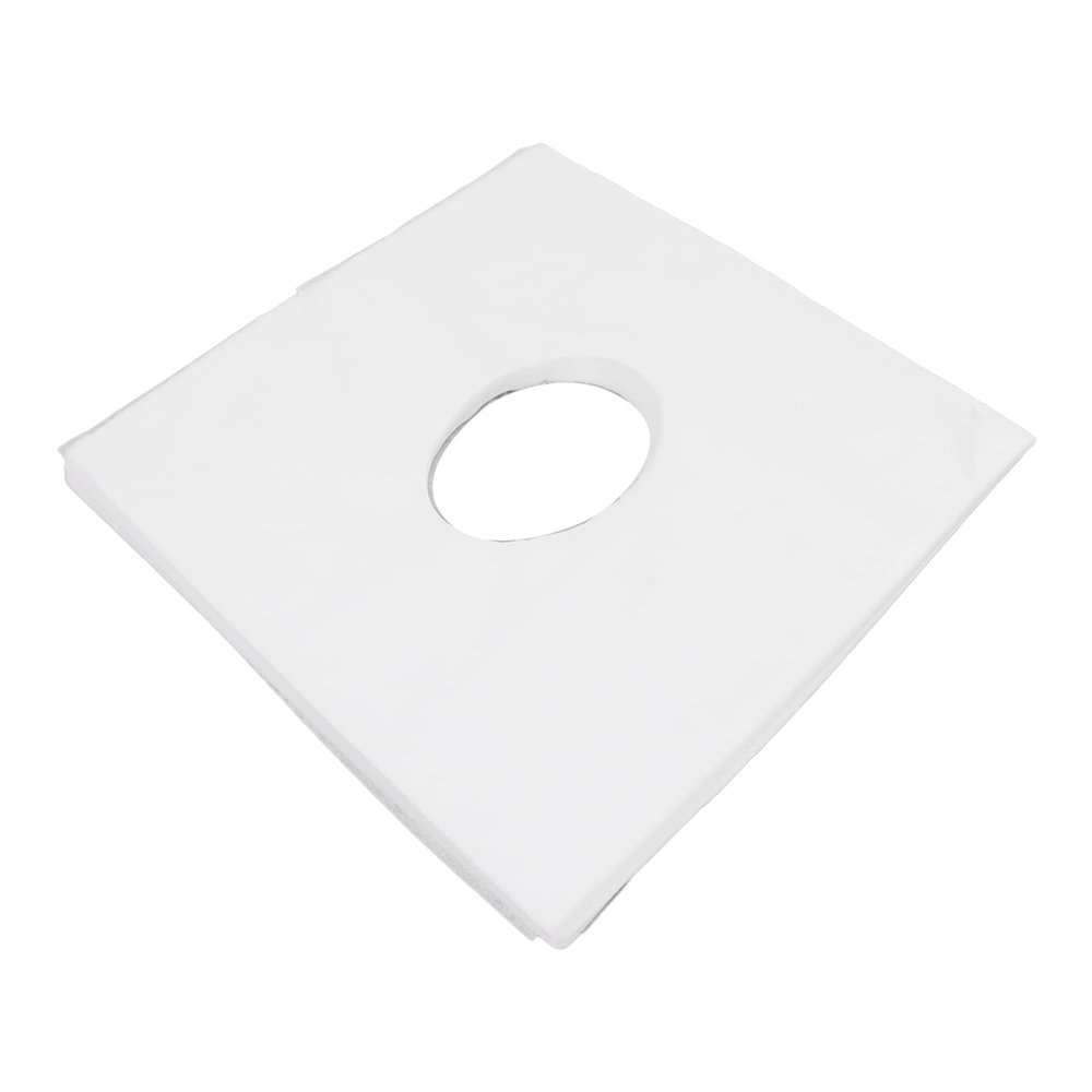 100PCS Disposable Face Cradle Covers for Massage Table, Hygienic Paper Headrest Covers 15.4 x 15.4 inch White