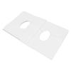 100PCS Disposable Face Cradle Covers for Massage Table, Hygienic Paper Headrest Covers 15.4 x 15.4 inch White view 3