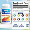 Best Naturals L-Lysine 1000 mg 180 Tablets (180 Count (Pack of 3)) view 2