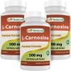 Best Naturals L-Carnosine 500 mg 100 Vcaps (100 Count (Pack of 3)) view 1