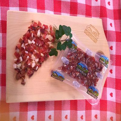 Bacon Speck Cubes Grammhof Sarntal L. Moser Approx. 200 gr.